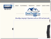 Tablet Screenshot of davethorp.com